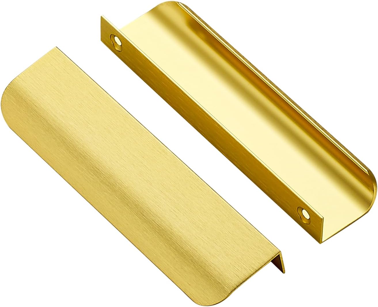 Ravinte 25 Pack Finger Pulls for Cabinets - Elegant Gold Design
