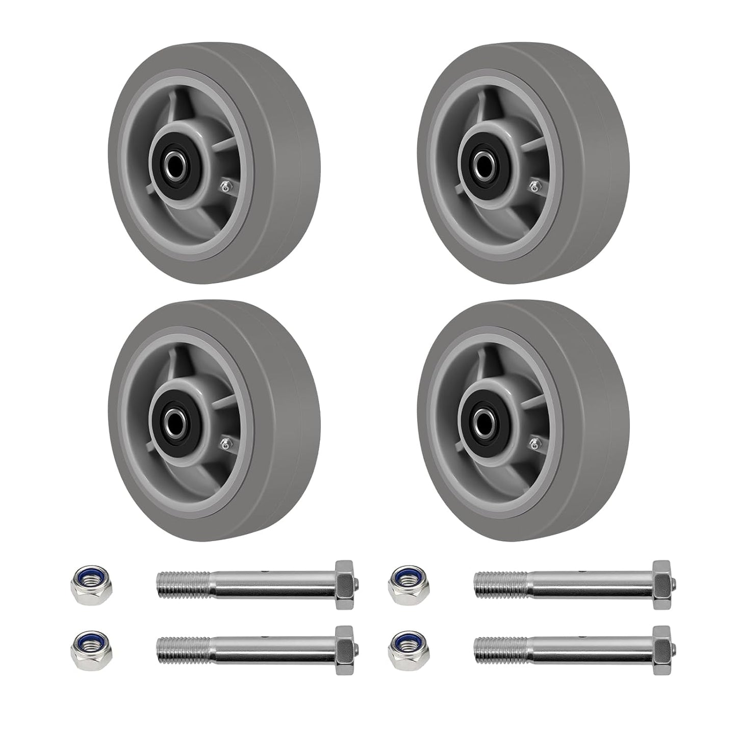 6x2 Heavy Duty Caster Wheels with 2800 LB Capacity for Versatile Use