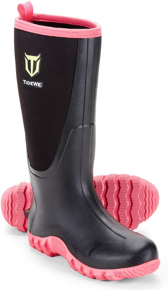 TIDEWE Waterproof Rubber Boots for Women - Durable & Stylish