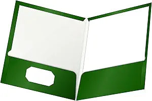 Oxford Laminated Twin-Pocket Folders for Professional Use