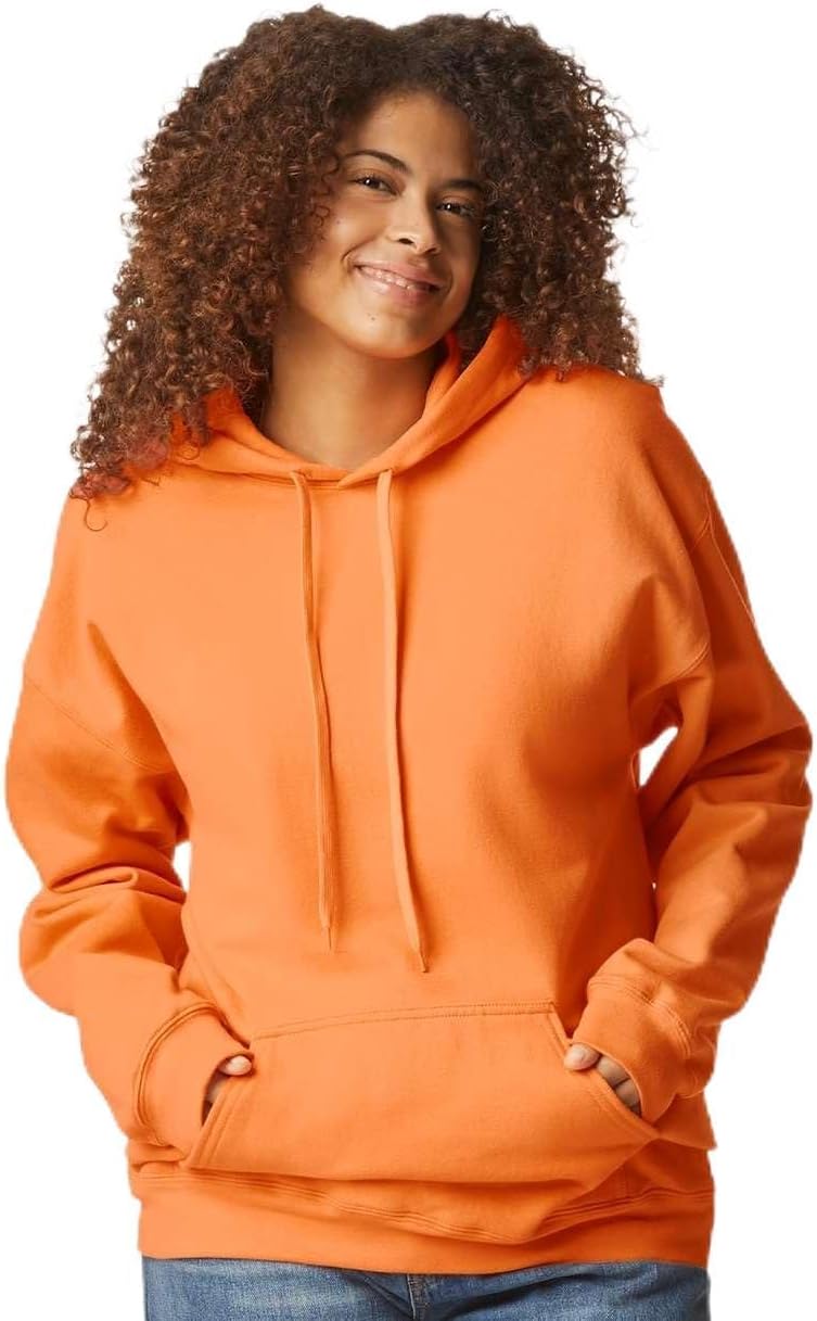 Gildan Softstyle Fleece Hoodie XL - Cozy TANGERINE