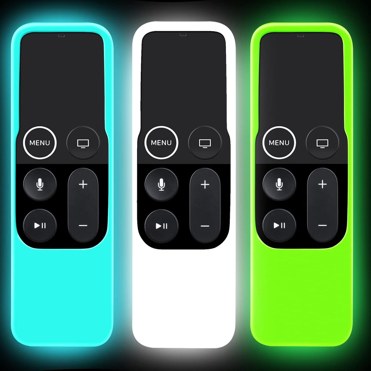 3 Pack Lightweight Anti-Slip Silicone Apple TV Remote Covers