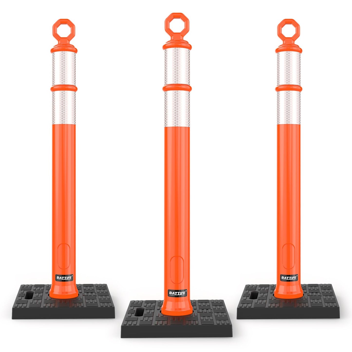 42 Inch Traffic Delineator Posts for Safety and Visibility