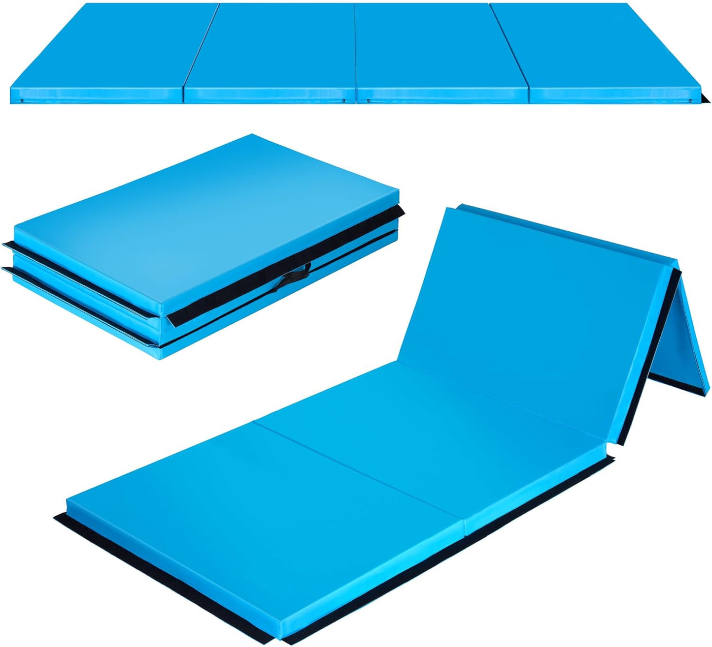 Gymnastics Mat 4ftx10ftx2in Thick for Tumbling and Core Workouts