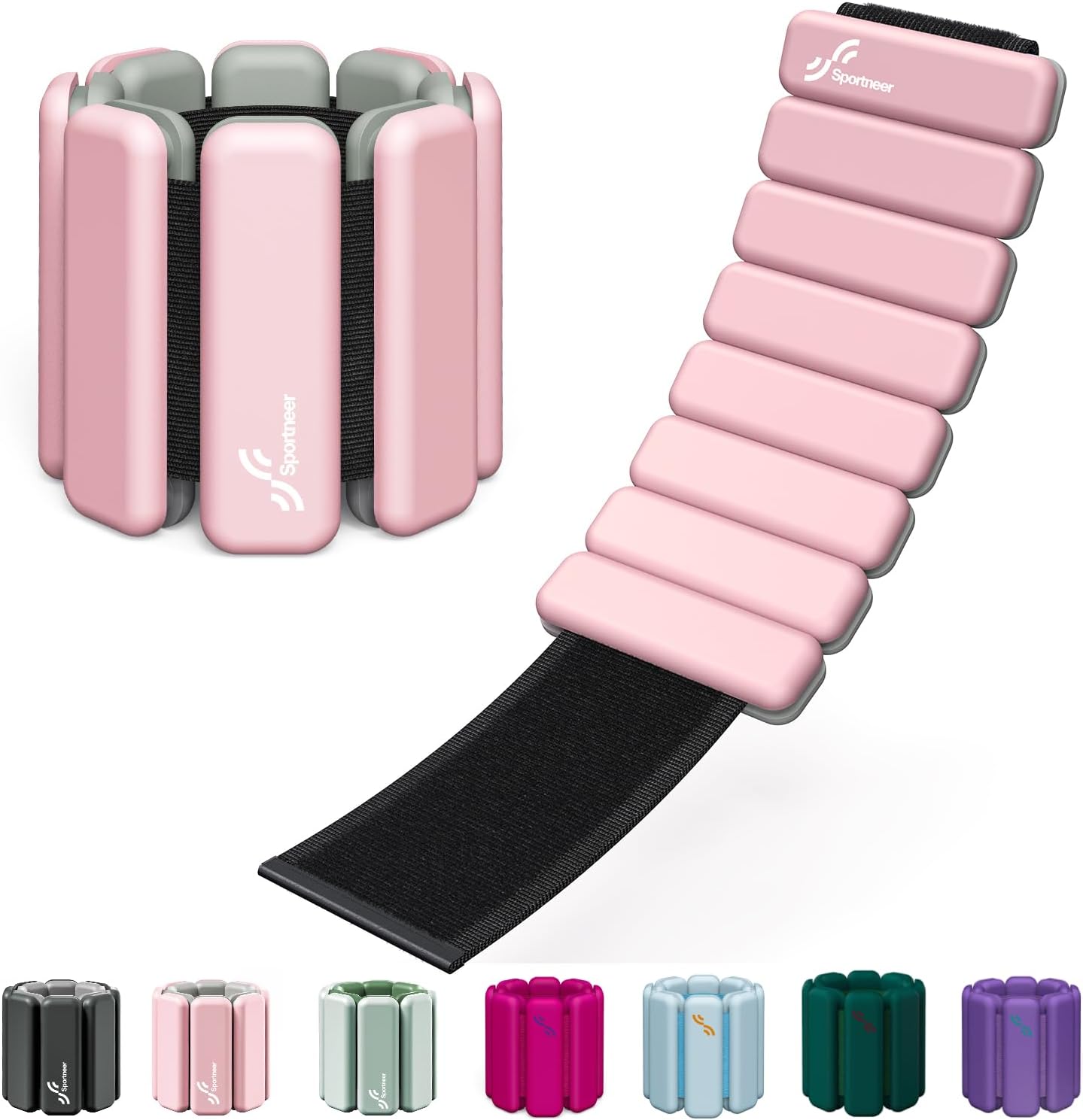 Sportneer Adjustable Wrist & Ankle Weights for All Workouts