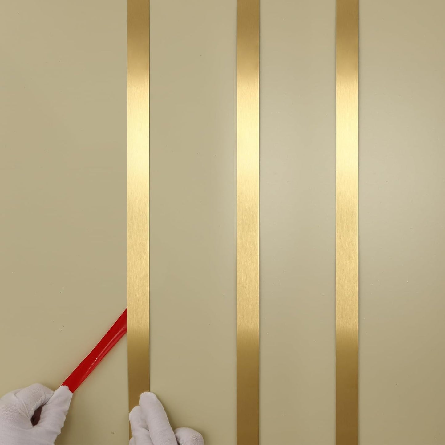 Gold Metalized Brushed Finish Molding Trim for Home DIY Decor