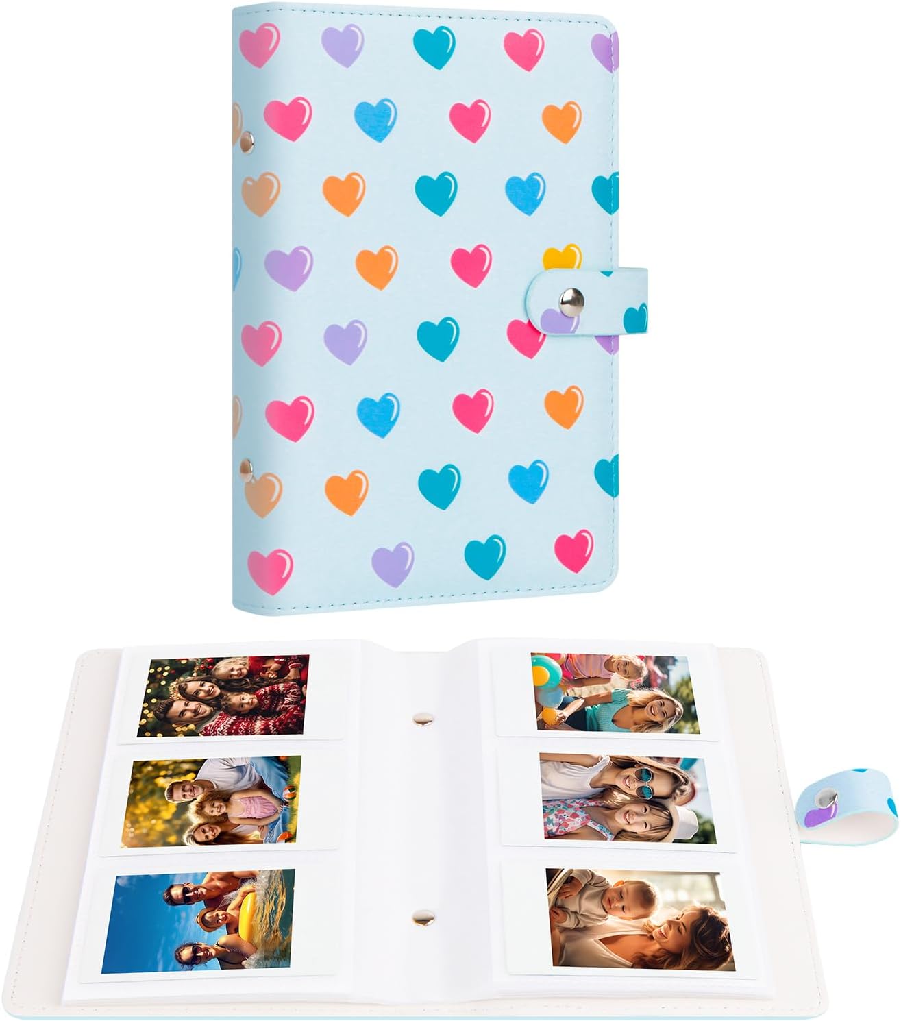 Compact Mini Photo Album for Fujifilm Instax & Polaroid (Blue)