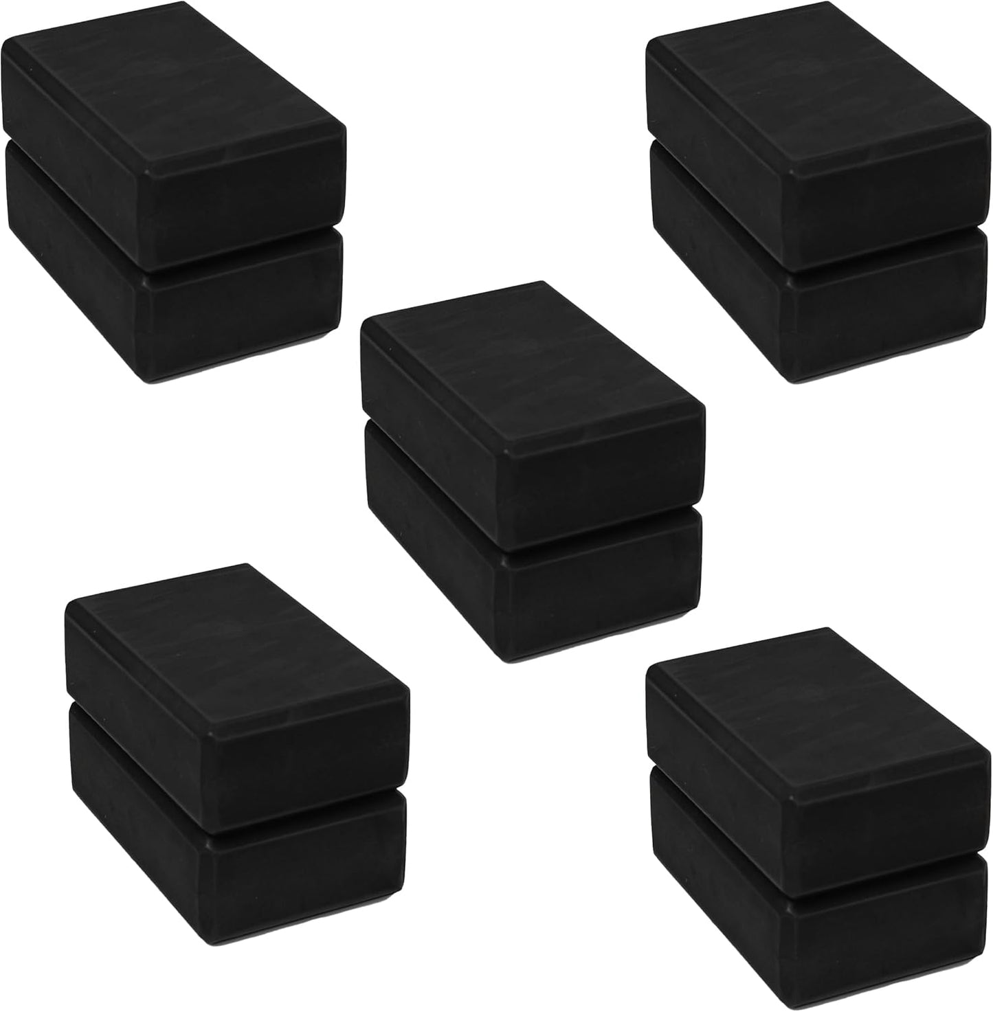 UPWARD FIT Firm 3 Yoga Blocks 10 Pack - Supportive Balance Foam for Pilates & Stretching