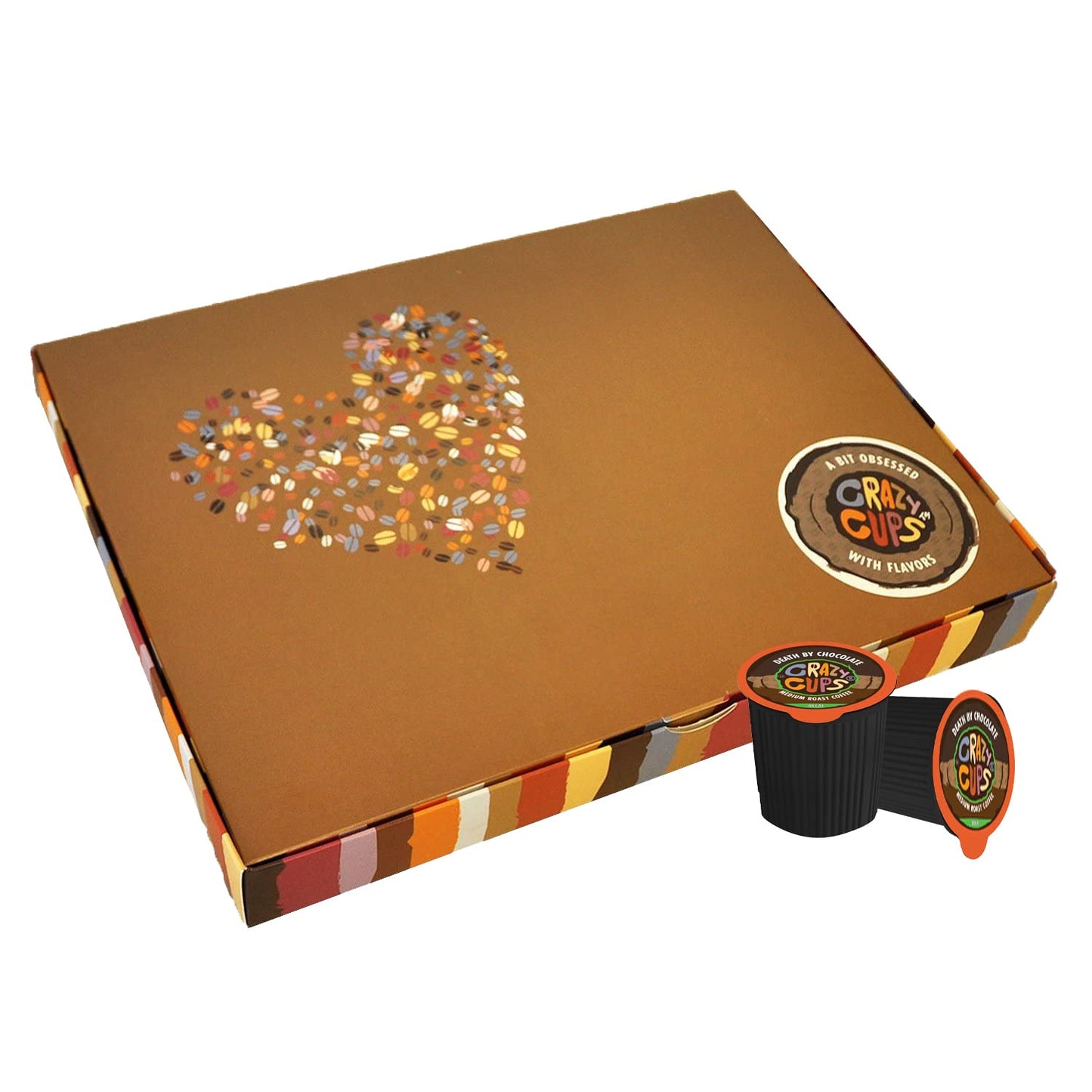 Crazy Cups Deluxe Holiday Decaf Flavored Coffee Gift Box