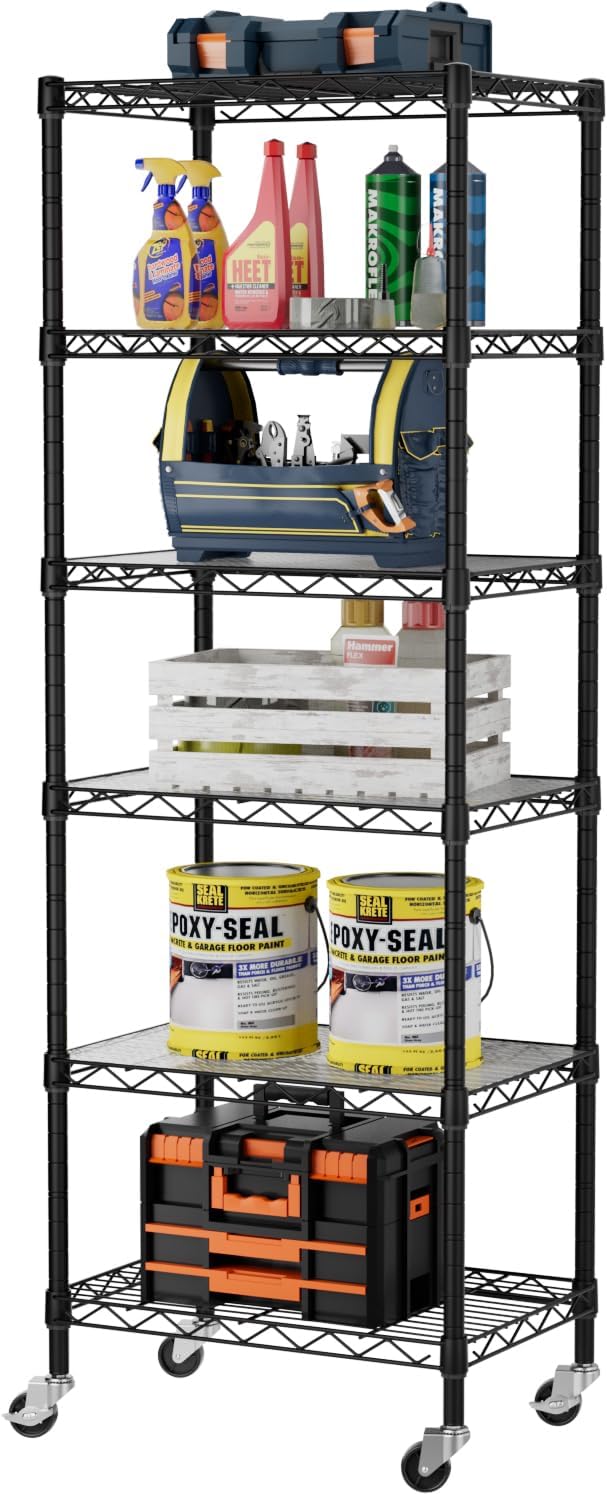 SINGAYE 6 Small Wire Shelves for Kitchen and Home Organization
