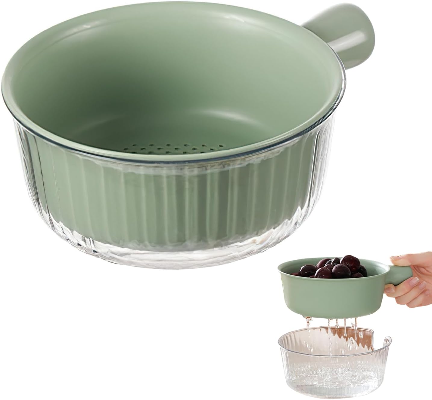 BPA-Free Small Colander Set - Wash Veggies with Ease!