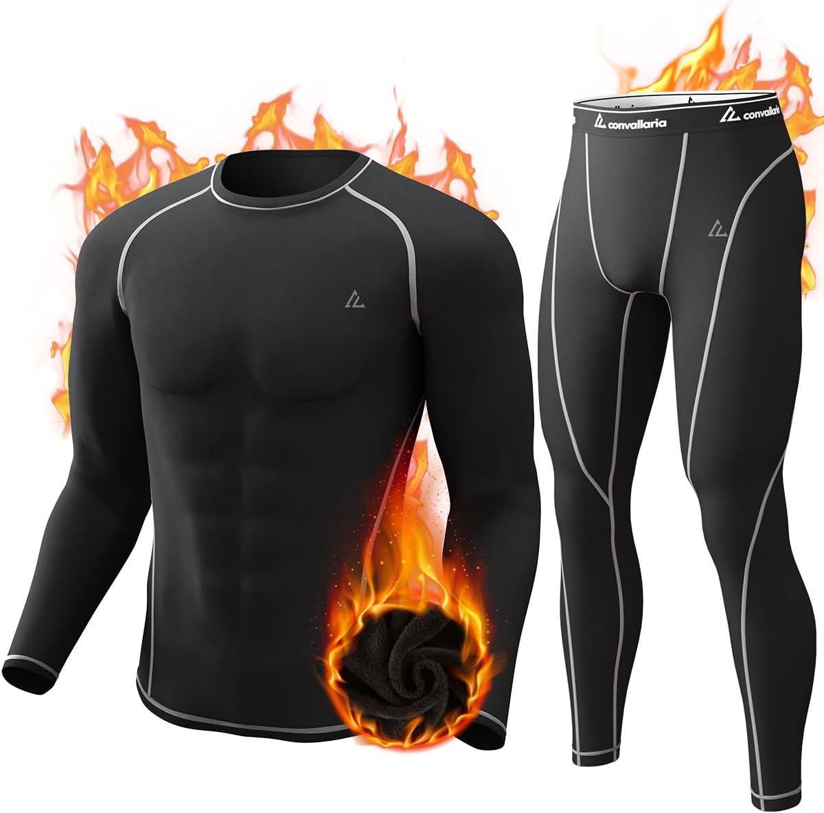 CL convallaria Thermal Underwear Long Johns Set for Men