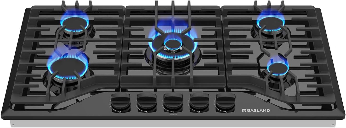 GASLAND 36 Inch Gas Cooktop with 5 High Efficiency Burners