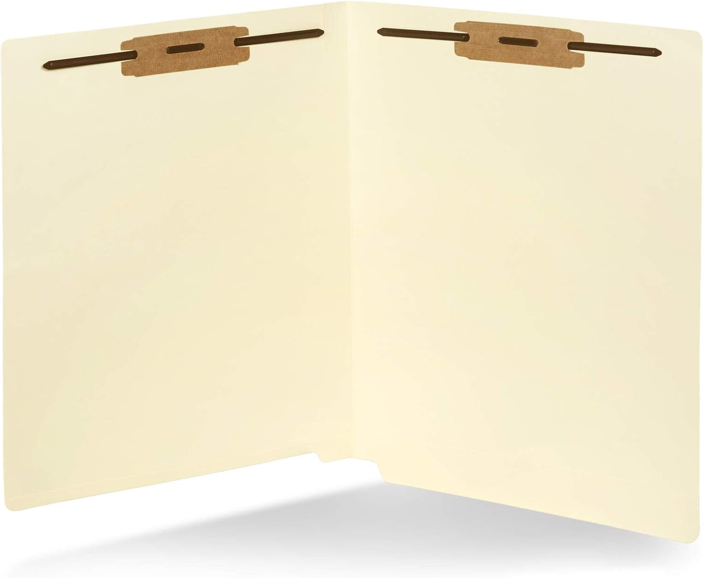 50 Pack of Durable End Tab Fastener File Folders for Organizing