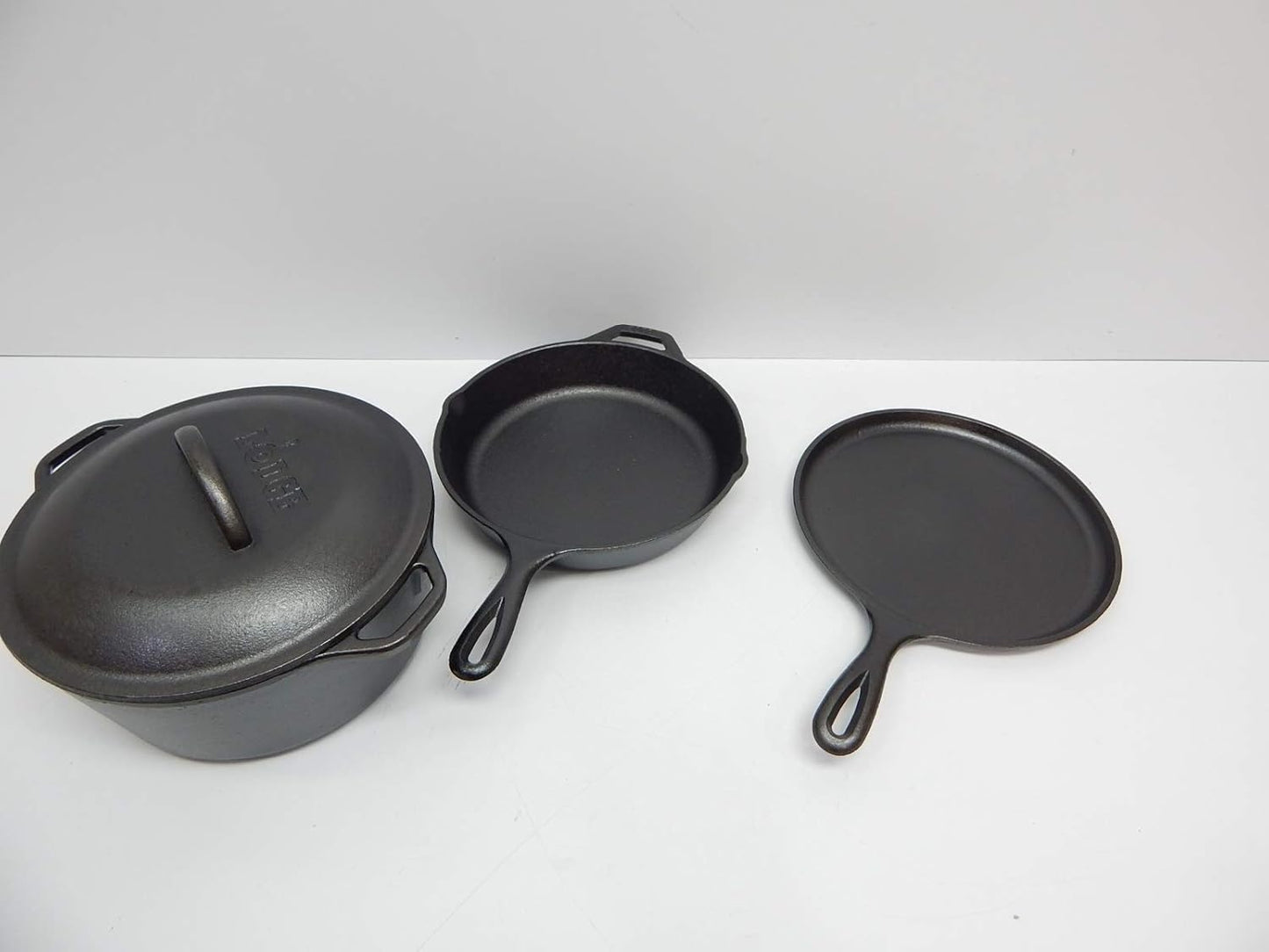Lodge Cast Iron 4-Piece Cookware Set for Versatile Cooking