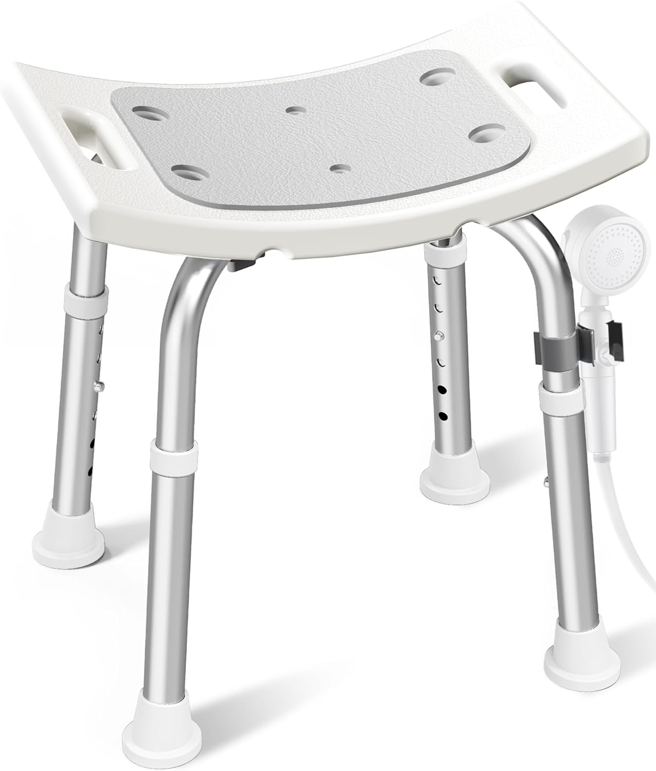 HOMLAND Shower Chair for Inside Shower - Adjustable Bath Stool