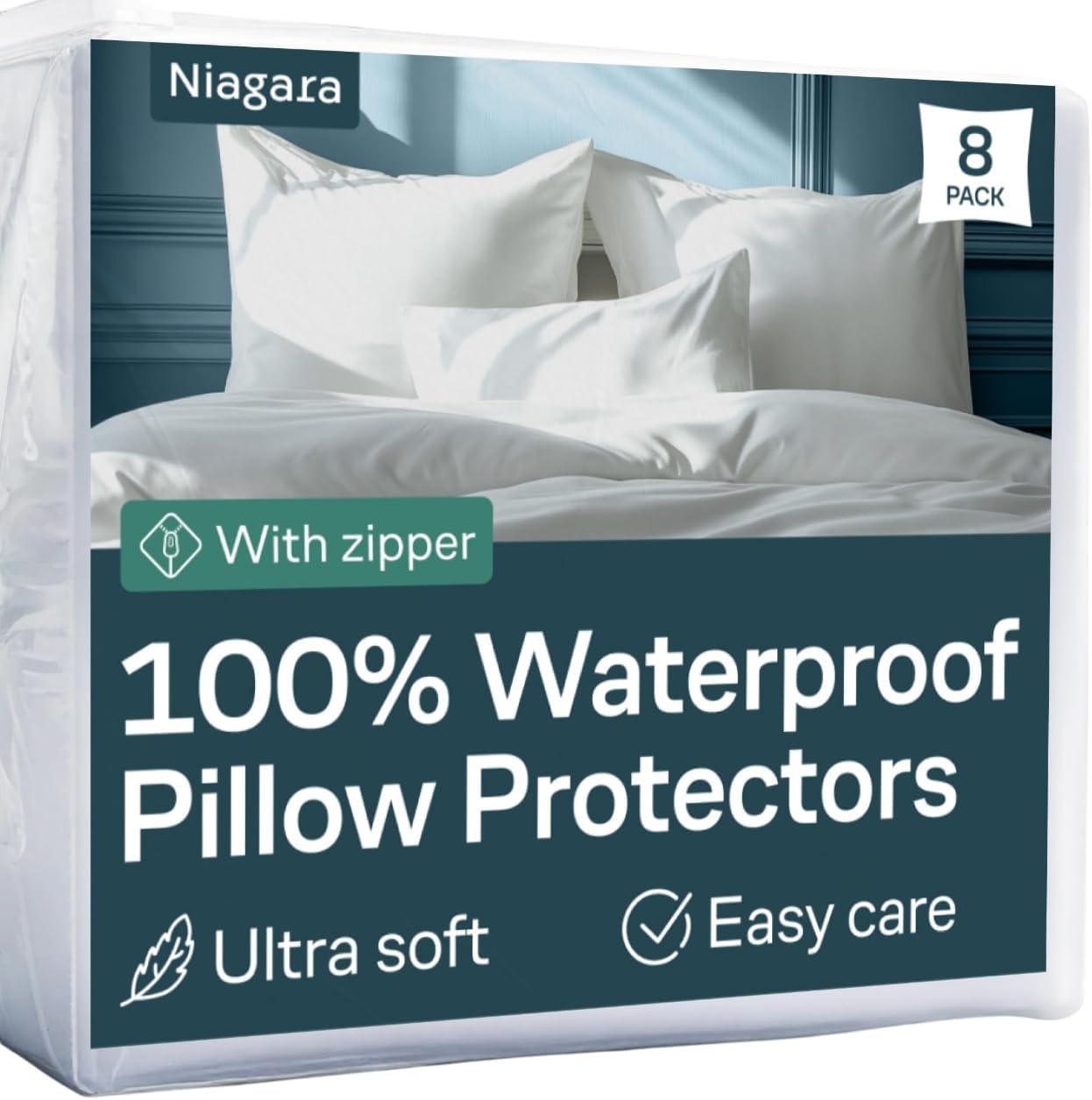Niagara Waterproof Pillow Protectors King Size 12 Pack Set
