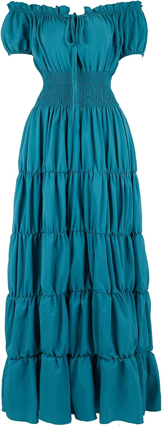 Renaissance Costume Women Medieval Chemise Dress for Events