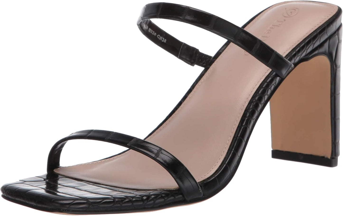 The Drop Women's Avery Square Toe Two Strap High Heeled Sandal Review