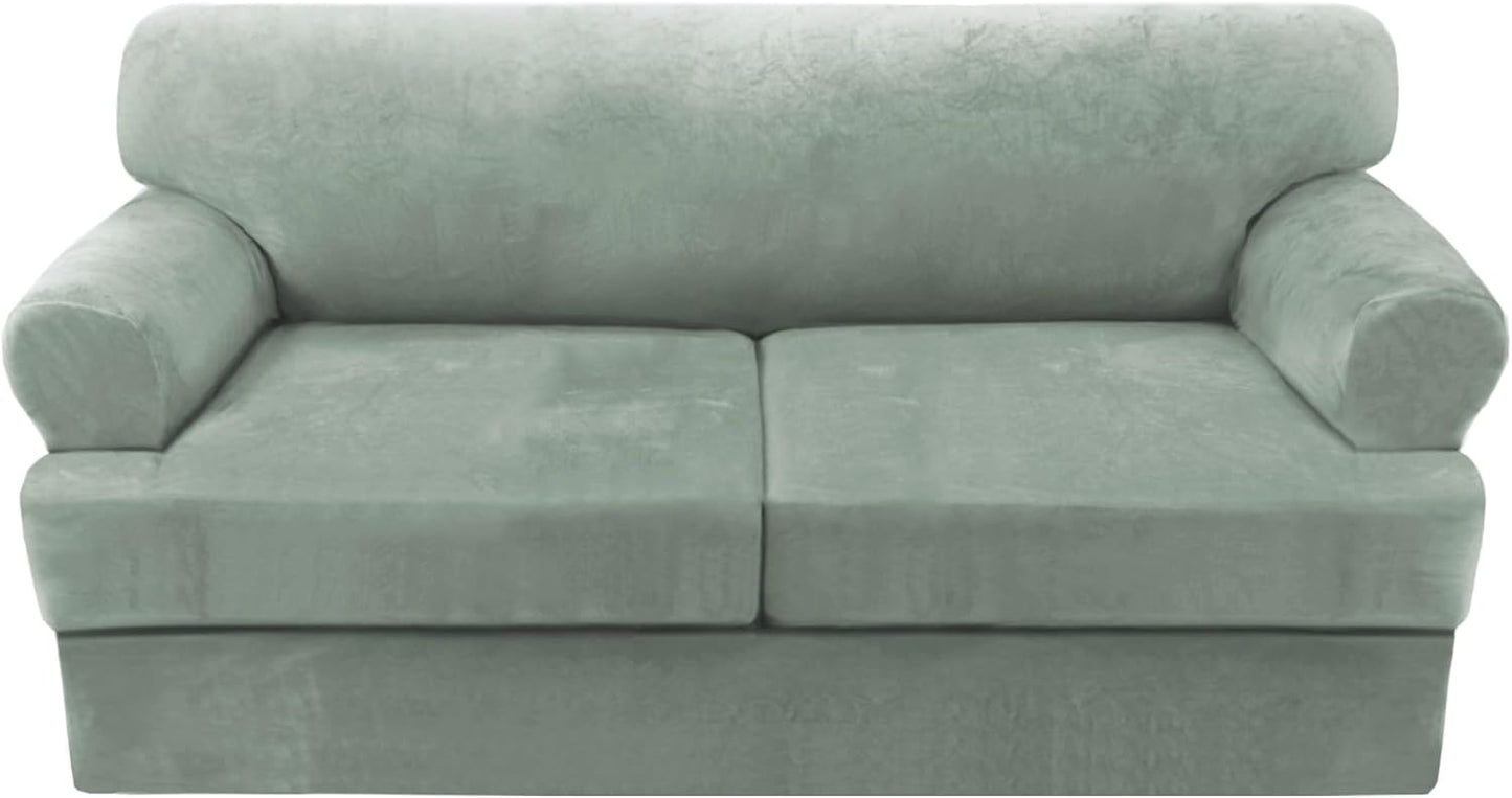 H.VERSAILTEX Sofa Cover 3 Piece T Cushion Loveseat Slipcovers