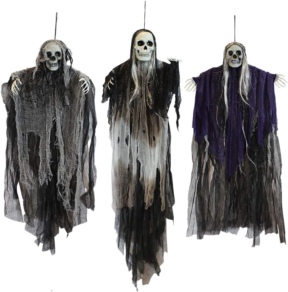 Scary Skeleton Hanging Grim Reapers for Halloween Decor