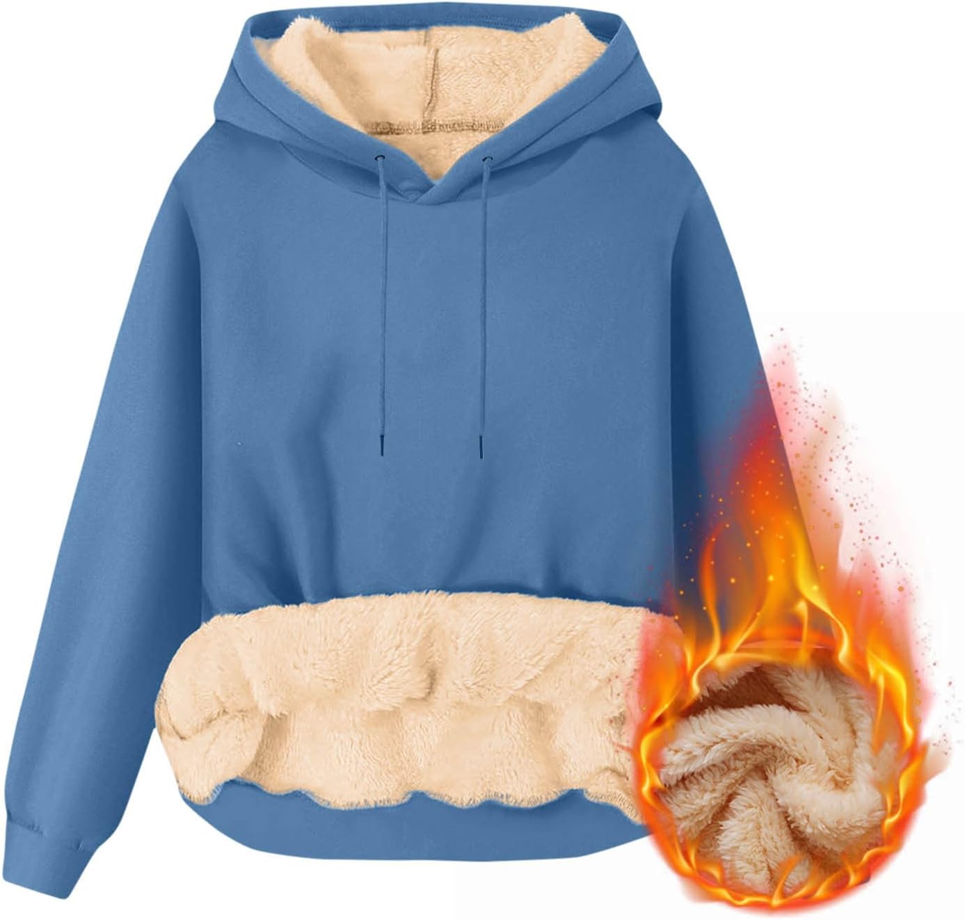 Warm Sherpa Fleece Hoodie - TYISZIL
