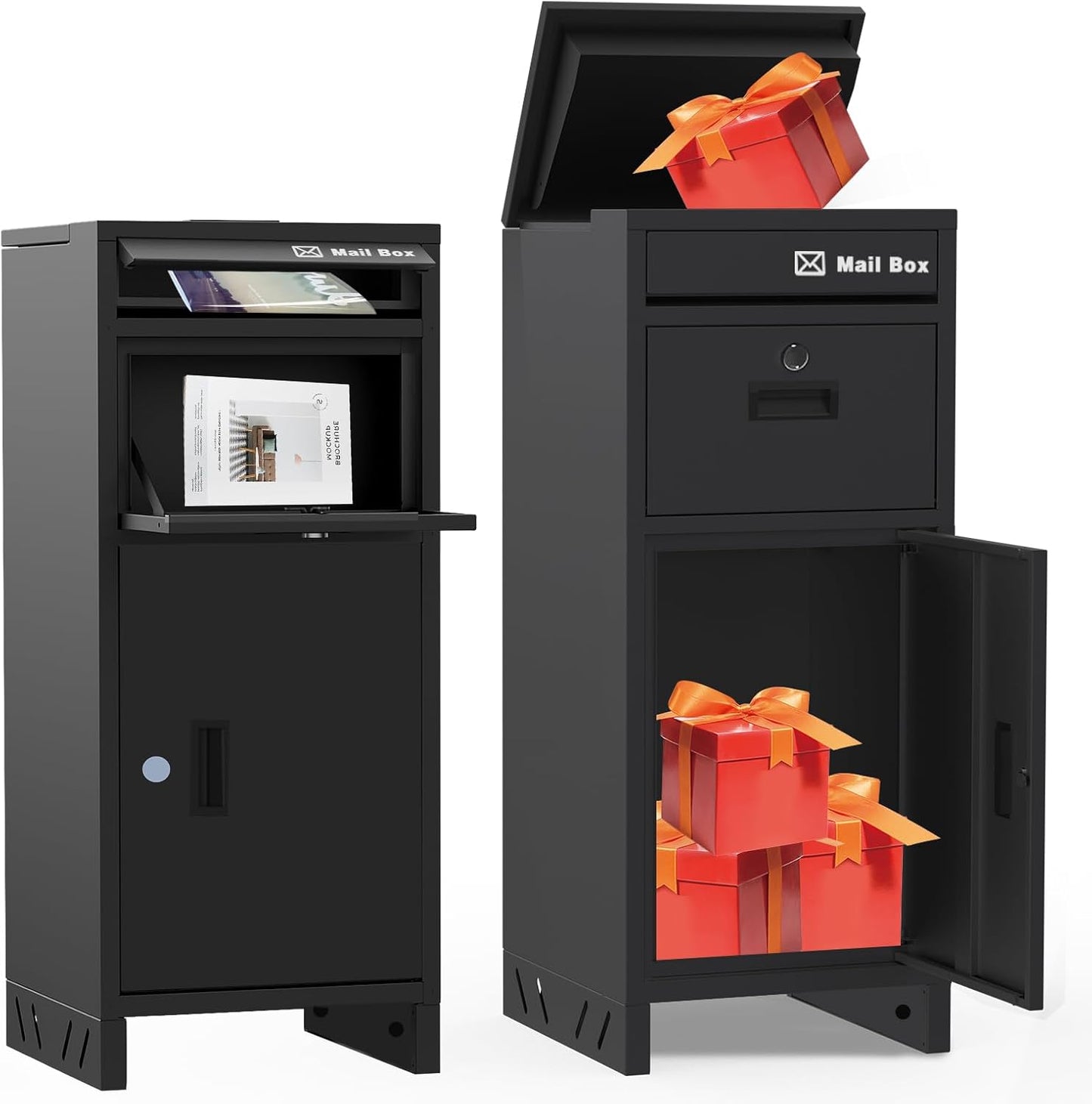 Secure Package Delivery Boxes for Outside with Custom Address Stickers