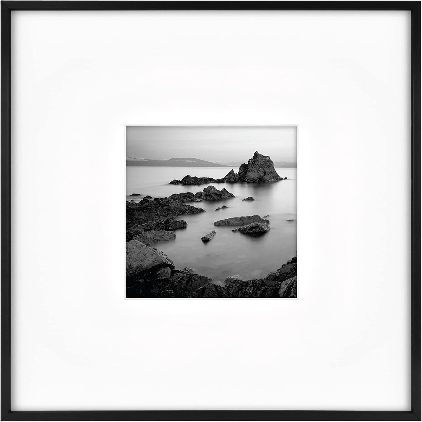 MCS Foundry Metal 18x18 Matted Picture Frame for Photos & Art