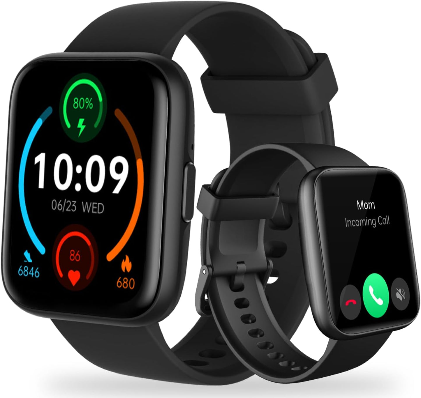 DIVElink Smart Watch: 100+ Sport Modes, Calls, IP68 Waterproof