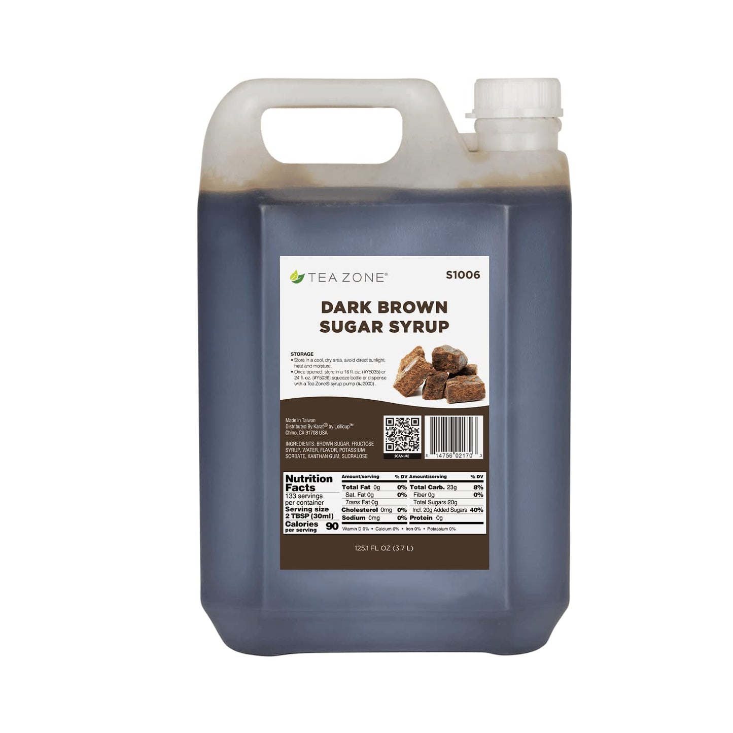 Tea Zone Dark Brown Syrup for Delicious Beverages and Desserts