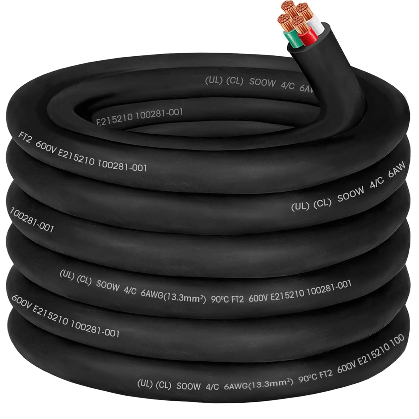 6/4 6 AWG Portable Power Cable for Generators and RVs