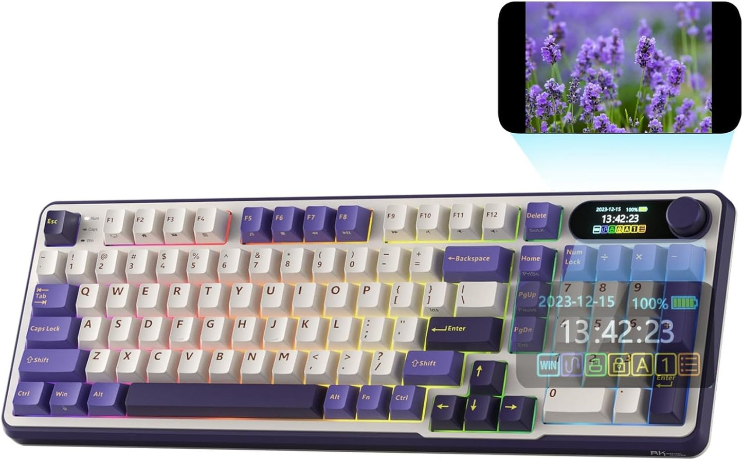 RK S98 Mech Keyboard: Smart Display, Wireless, Hot Swappable