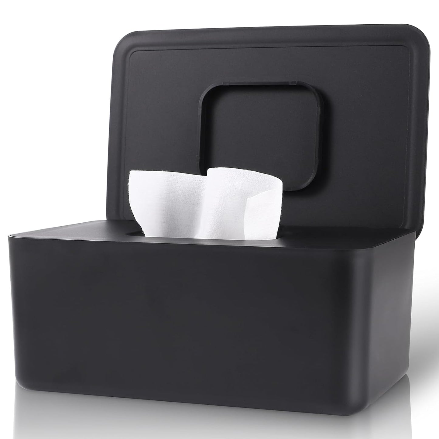Non-Slip Baby Wipes Dispenser - Seal Freshness! (Black)