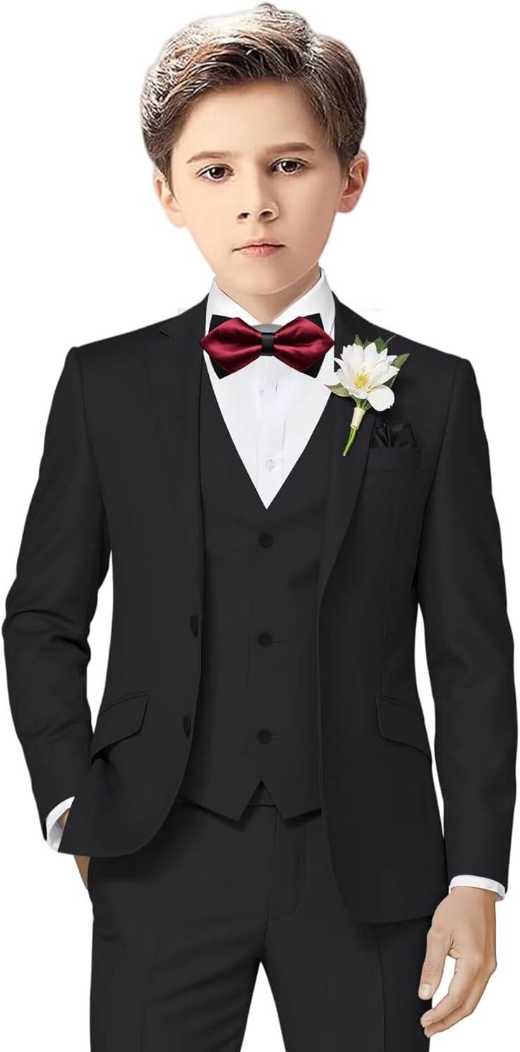 Boys Suit 3 Piece Tuxedo Set for Weddings and Special Events