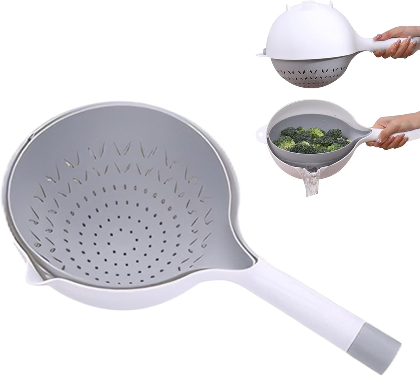 Rotating Double Strainer Bowl: Effortless Drainage