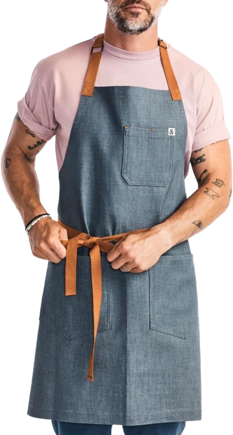 Hedley & Bennett Essential Apron - Heavy-Duty Denim Kitchen Gear