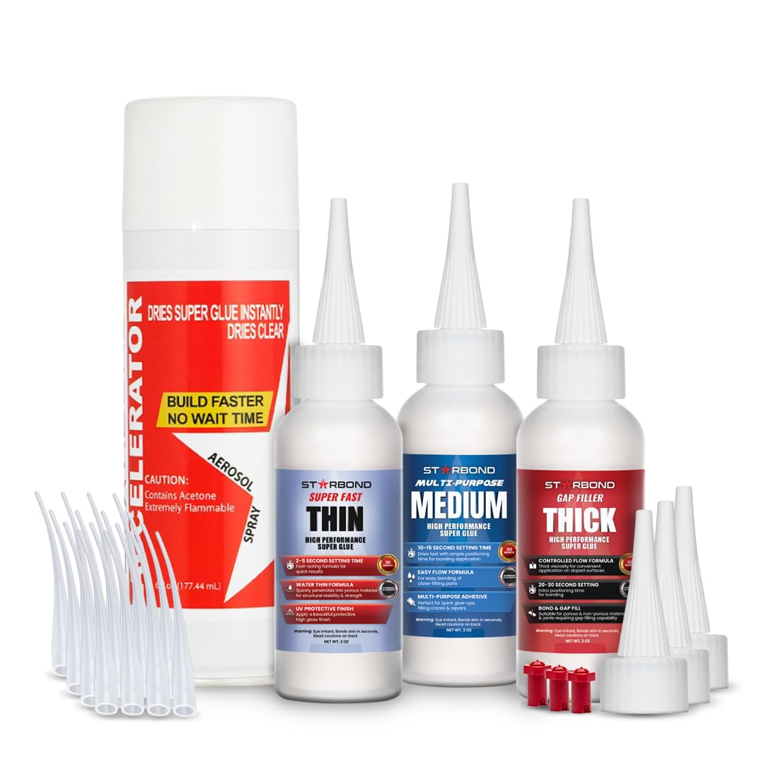STARBOND CA Glue Kit with Activator for Woodworking & Crafts