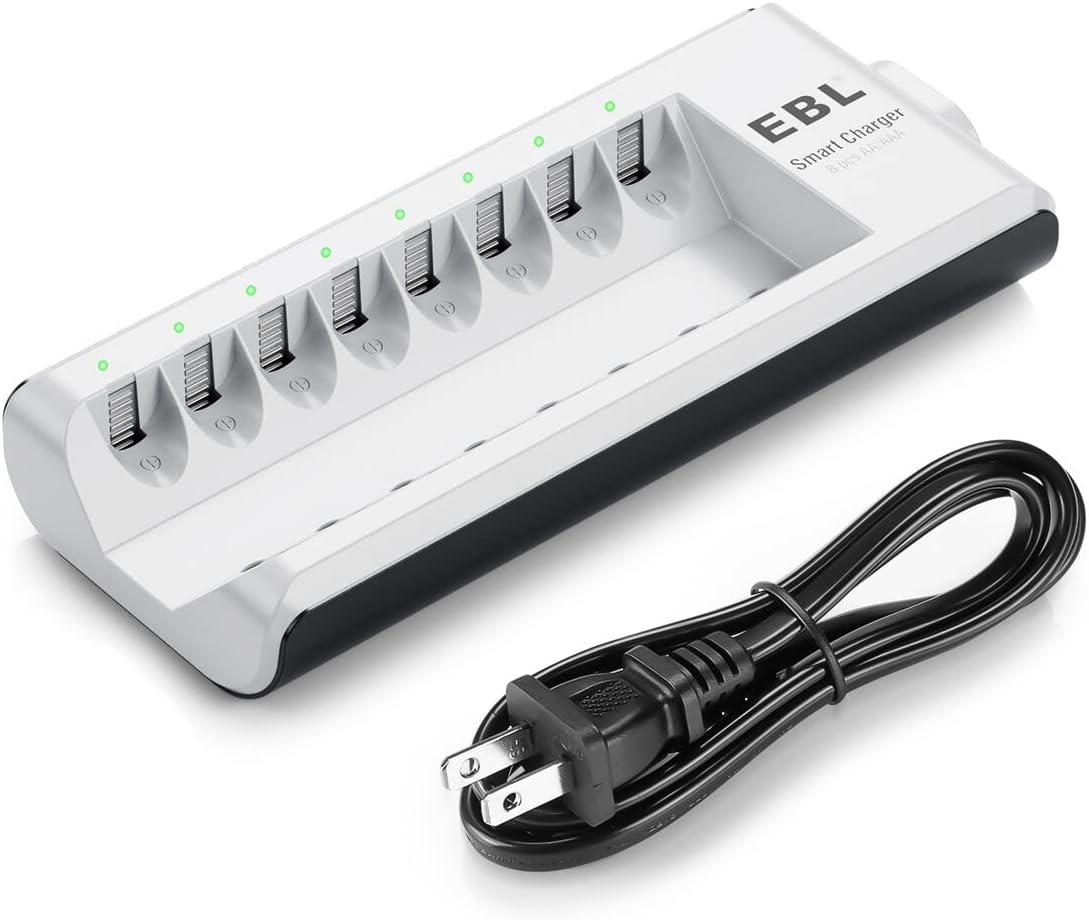 EBL Fast 8-Bay Battery Charger