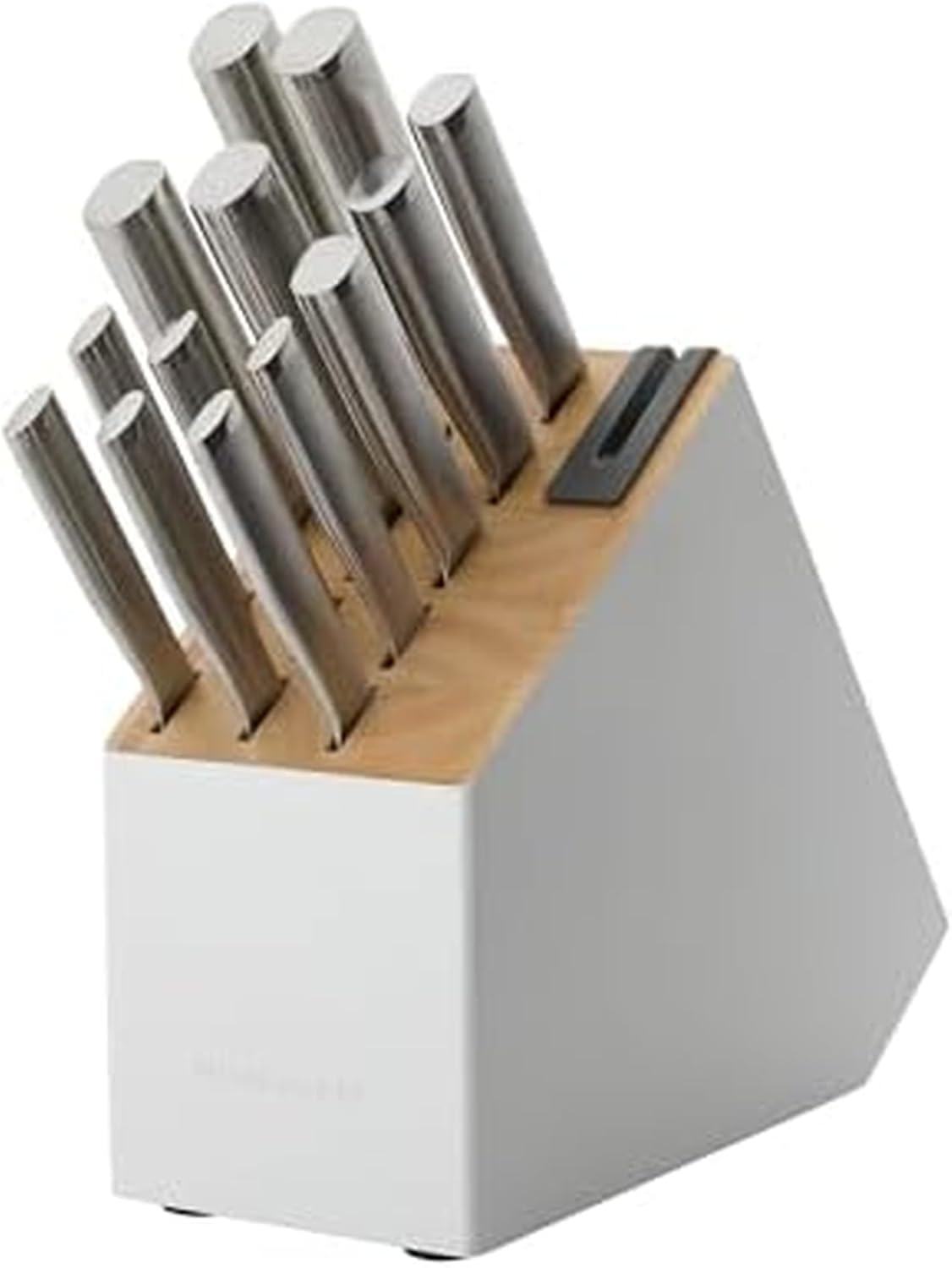 KitchenAid Slim Two-Tone Knife Block Set with Sharpener