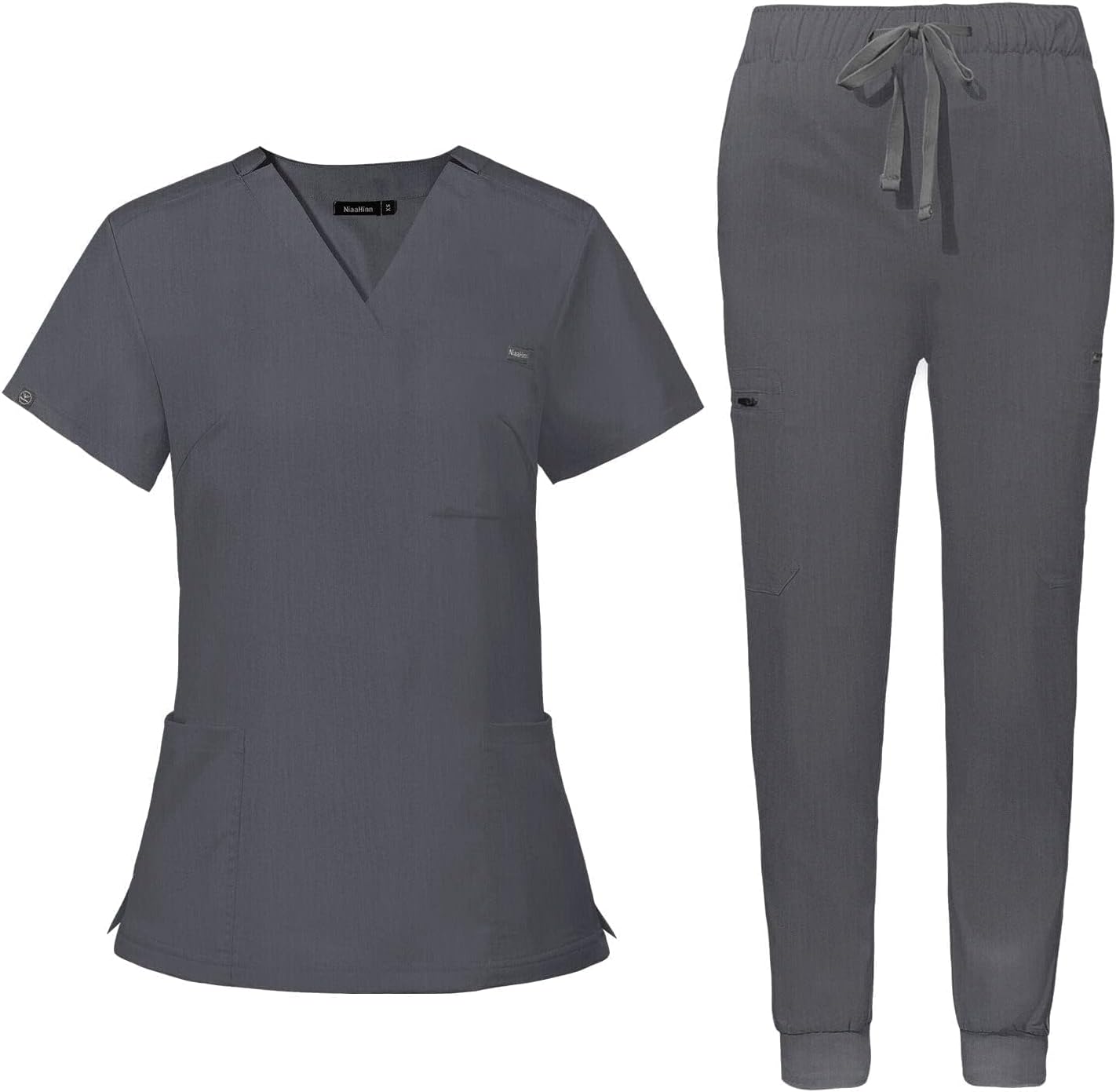 Niaahinn Women's Scrub Top & Yoga Jogger Pants Set for Comfort