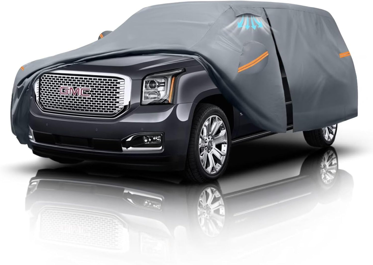 Large SUV Car Cover for GMC Yukon - 100% Waterproof Protection