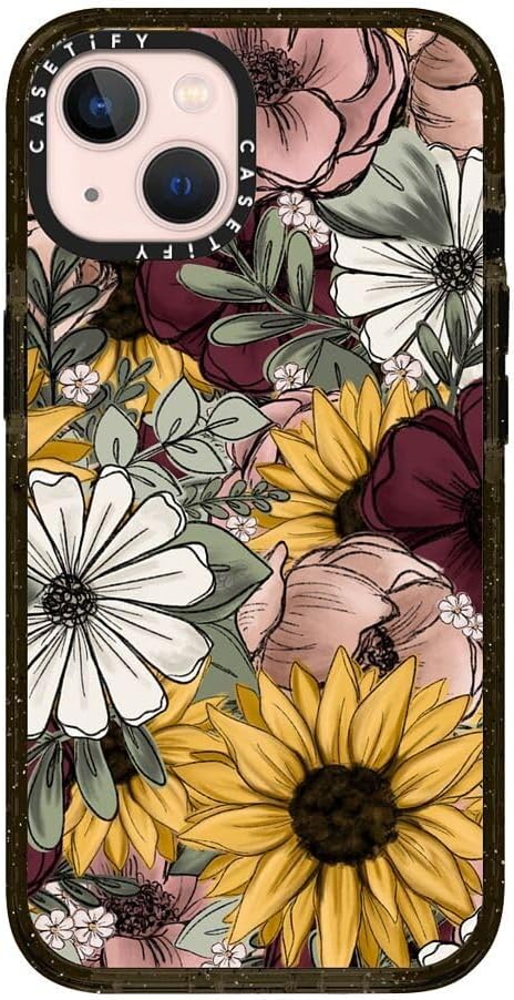 CASETiFY Impact iPhone 13 Case with Floral Mix Design