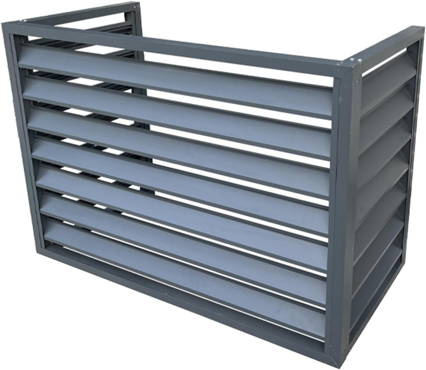 Gray Aluminum AC Cover: Protector & Noise Reducer