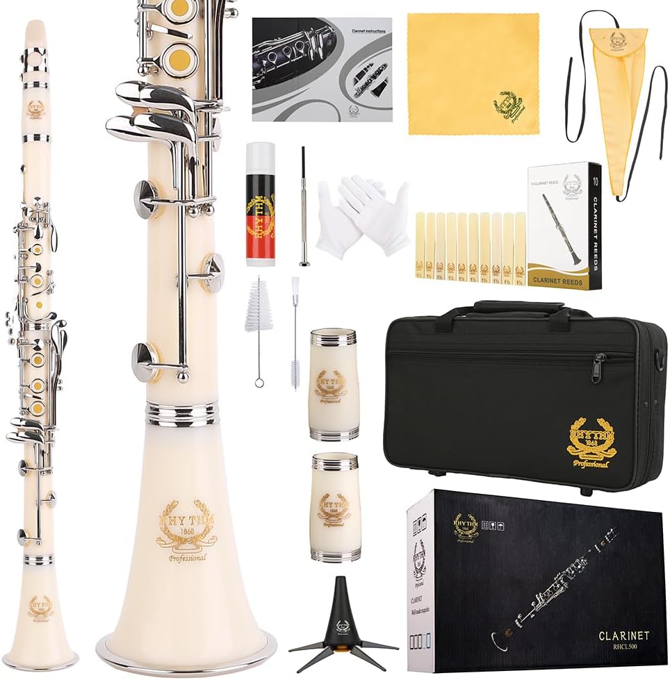 Rhythm Bb Clarinet with Case, Stand, Reeds & Cleaning Kit
