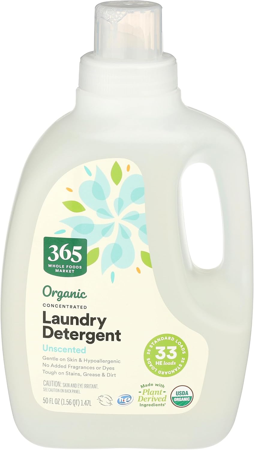 Organic Concentrated Laundry Detergent, 33 HE Loads