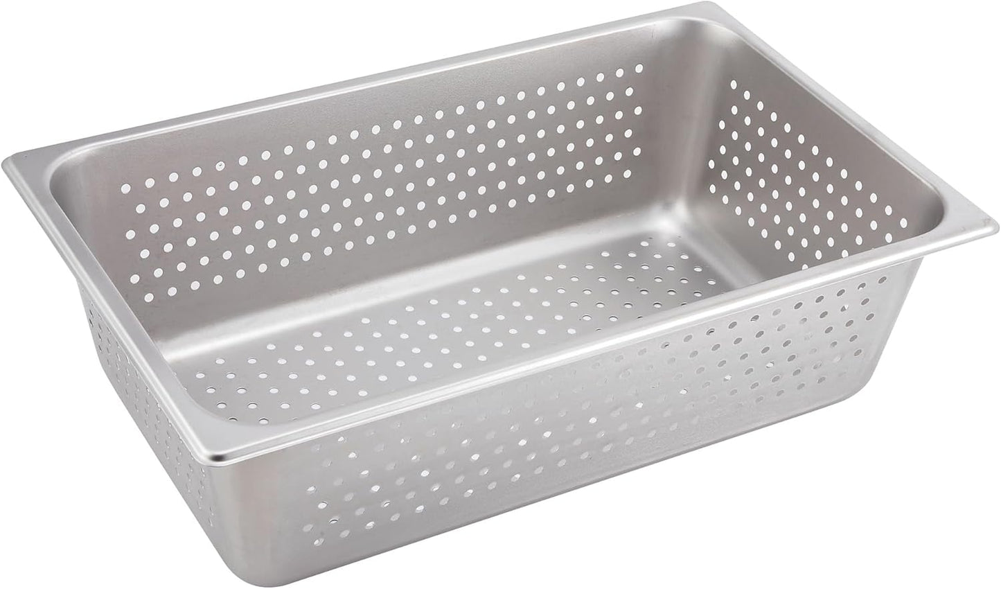 Winco Full Size 6 Deep Metal Food Pan for Efficient Serving