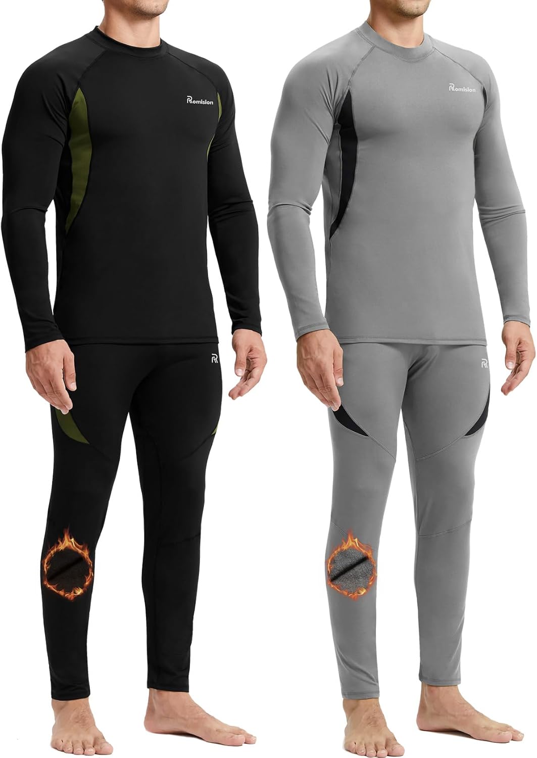 romision Thermal Underwear Set for Men - Fleece Lined Comfort