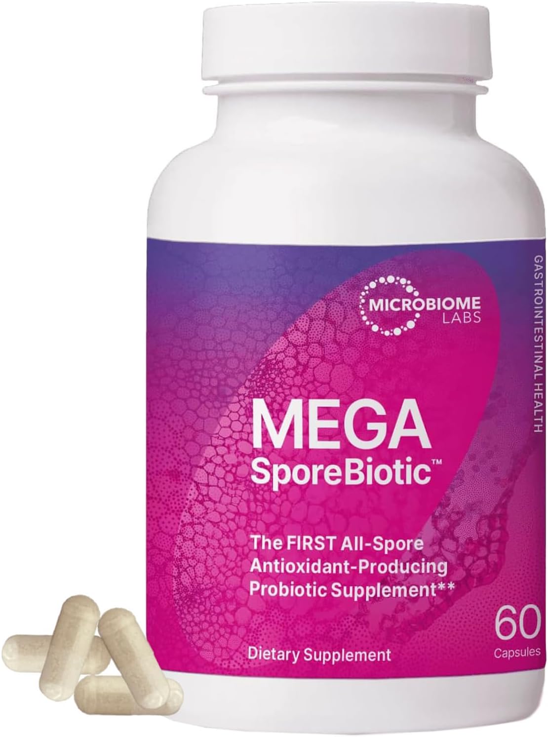 Mega-SporeBiotic Probiotic for Digestive Health - 60 Capsules