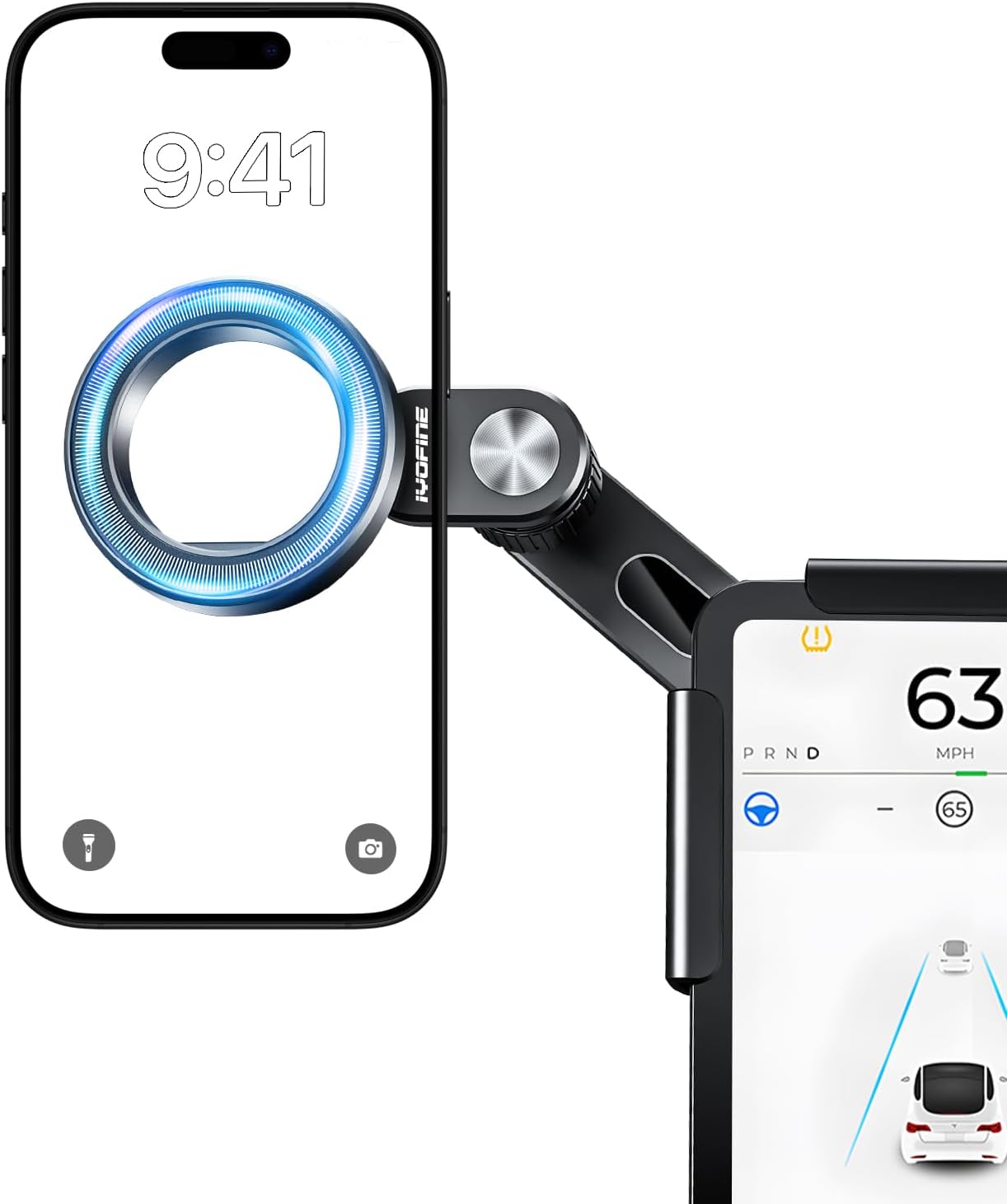 Tesla Phone Mount for Model Y Accessories - No Glue Required