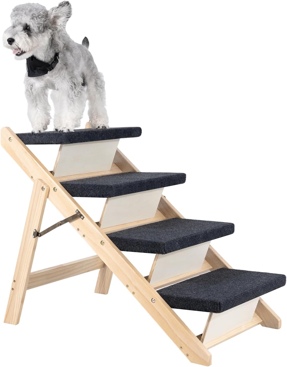 MEWANG Wood Pet Stairs & Ramp for Small/Medium Dogs and Cats
